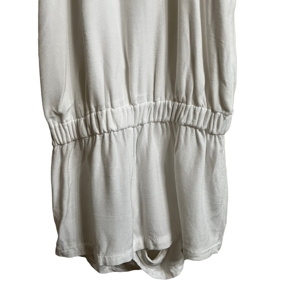 Mikoh White Halter Takaroa Open Back Romper - image 4